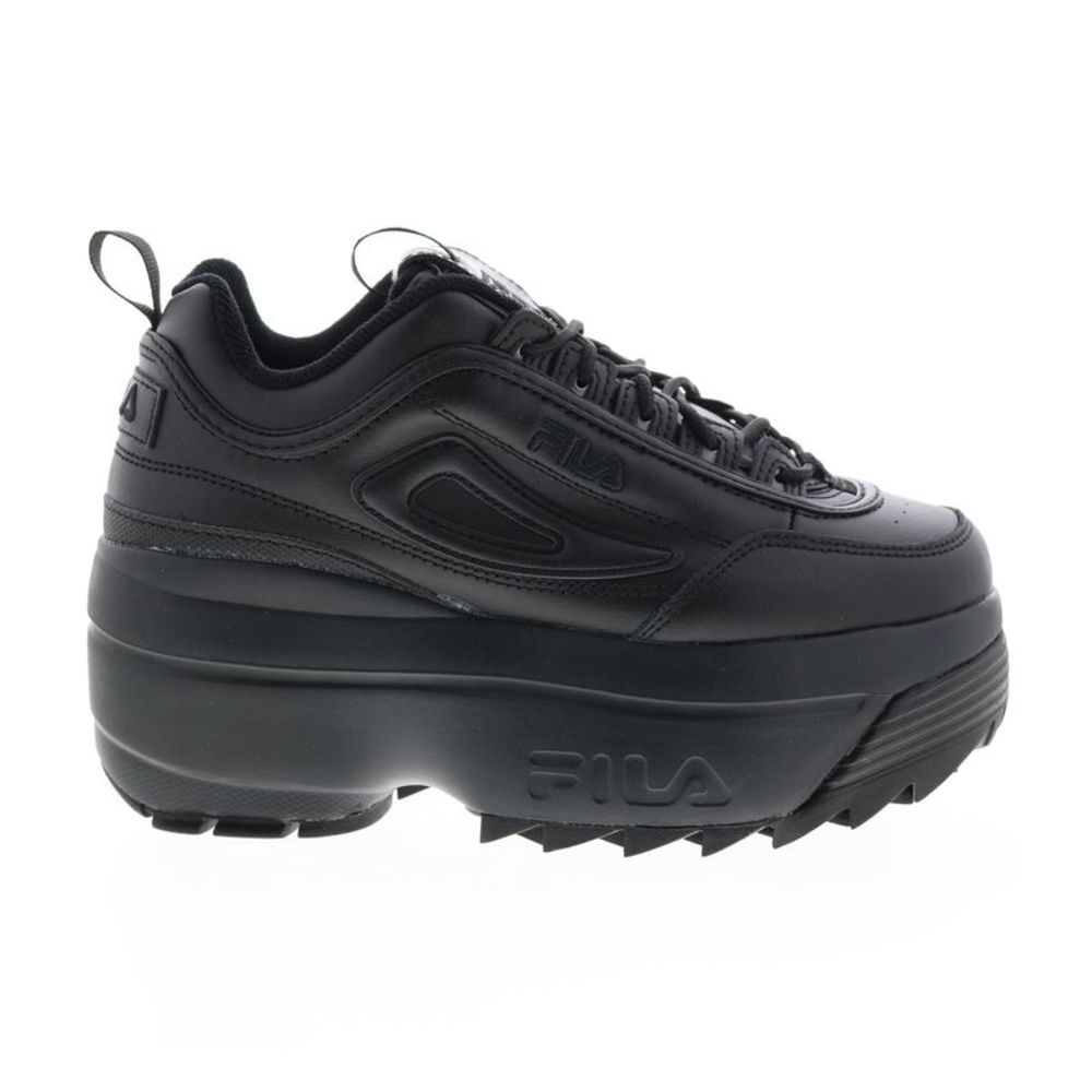Fila Womens Disruptor II Wedge Black Shoes (NWT)